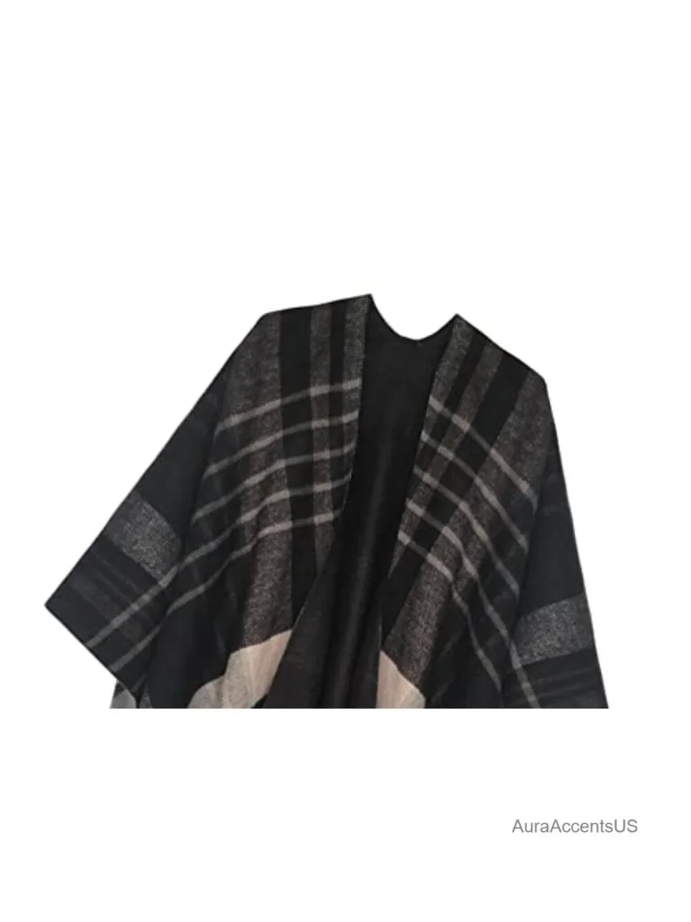 Urban CoCo Women's Winter Poncho Cape Tassel Shawl Wrap Cardigan
